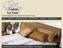 Tablet Screenshot of camaslacruz.com